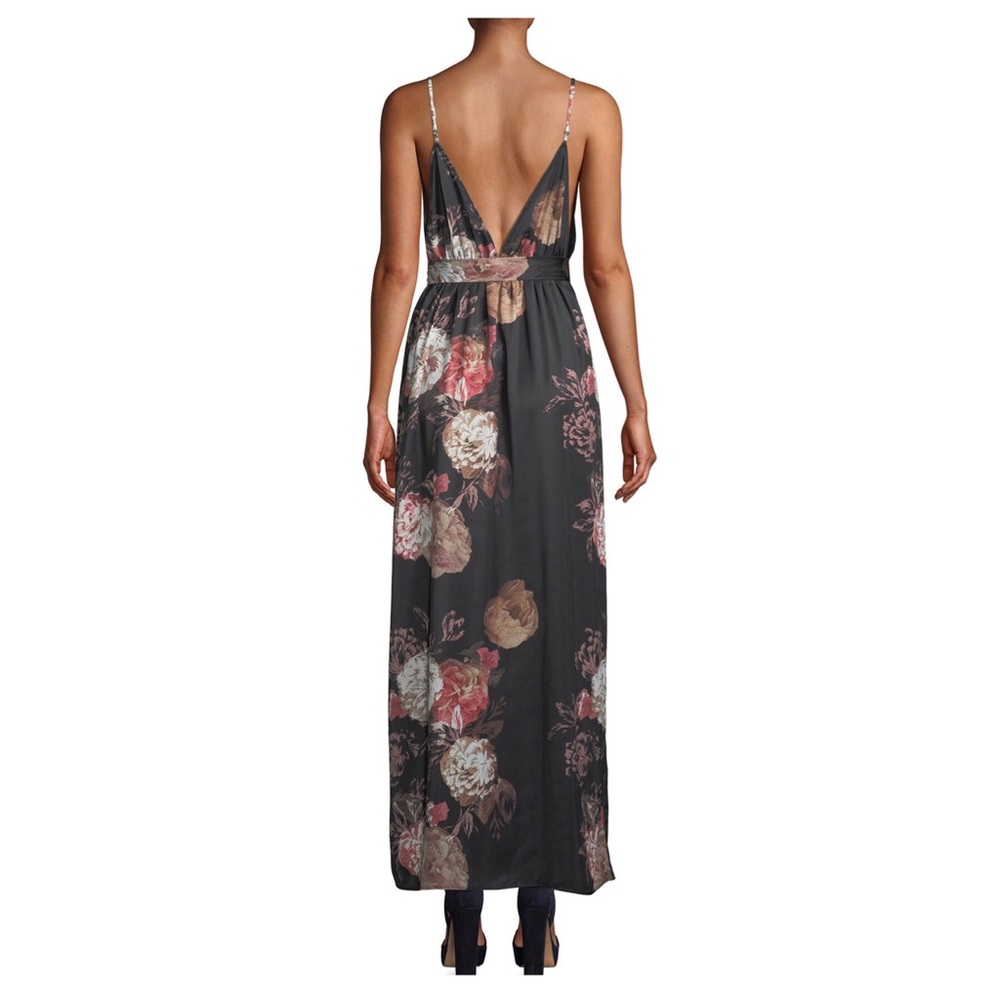 Tularosa Self-Tie Floral Black Maxi Dress - Picture 3 of 8